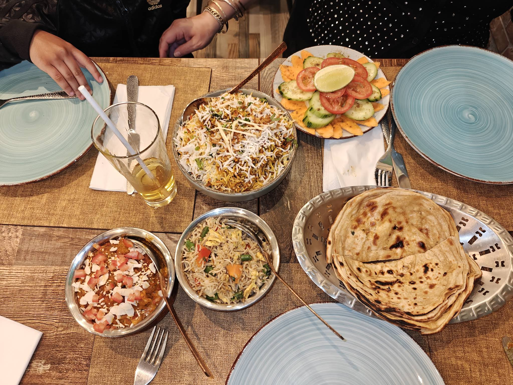 Selection of Indian dishes